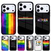 Gay Lesbian LGBT Rainbow Pride Phone Case for iPhone 17 16 15 14 13 Pro Max Back Cover for 12 11 Pro Coque