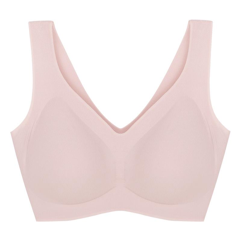 Cool in summer, breathable and seamless, beautiful back fixing cup, anti-sagging gathering, no steel ring soft support text