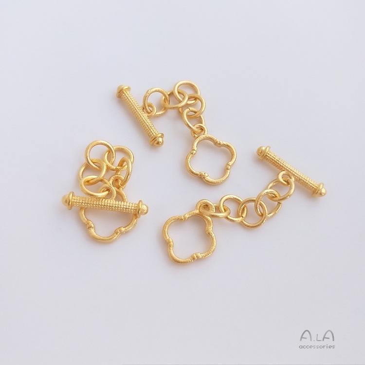Vietnam Sajin Color-Retentive Clover OT Buckle for Handmade DIY Jewelry