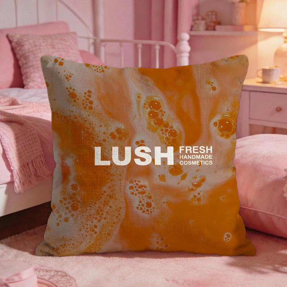 Brand Logo LLush Cushion Cover Premium Comfort Reversible Pillow Cove Two In One Design For Any Room Car Interior