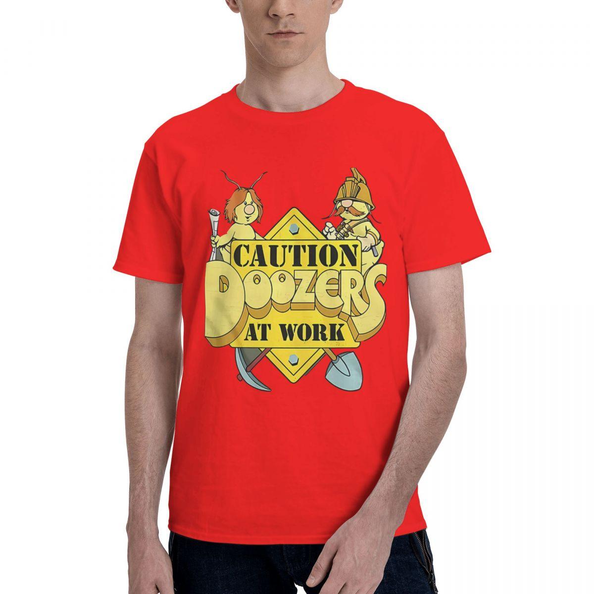 Осторожно Дозеры За Работой 100% Хлопок Повседневная Дышащая Удобная Тоторо Смешные Угус Футболки Графическая Футболка S