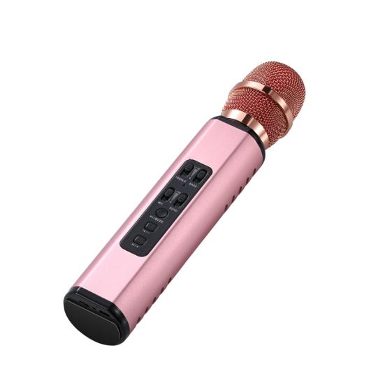 K6 Handheld Wireless Bluetooth-compatible Condenser Microphone Karaoke Speech Mic Speaker