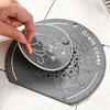 Cartoon Cat Floor Drain Cover Anti Odor Sewer Filter Pad Cute Floor Drain Mat  for Kitchen Toilet