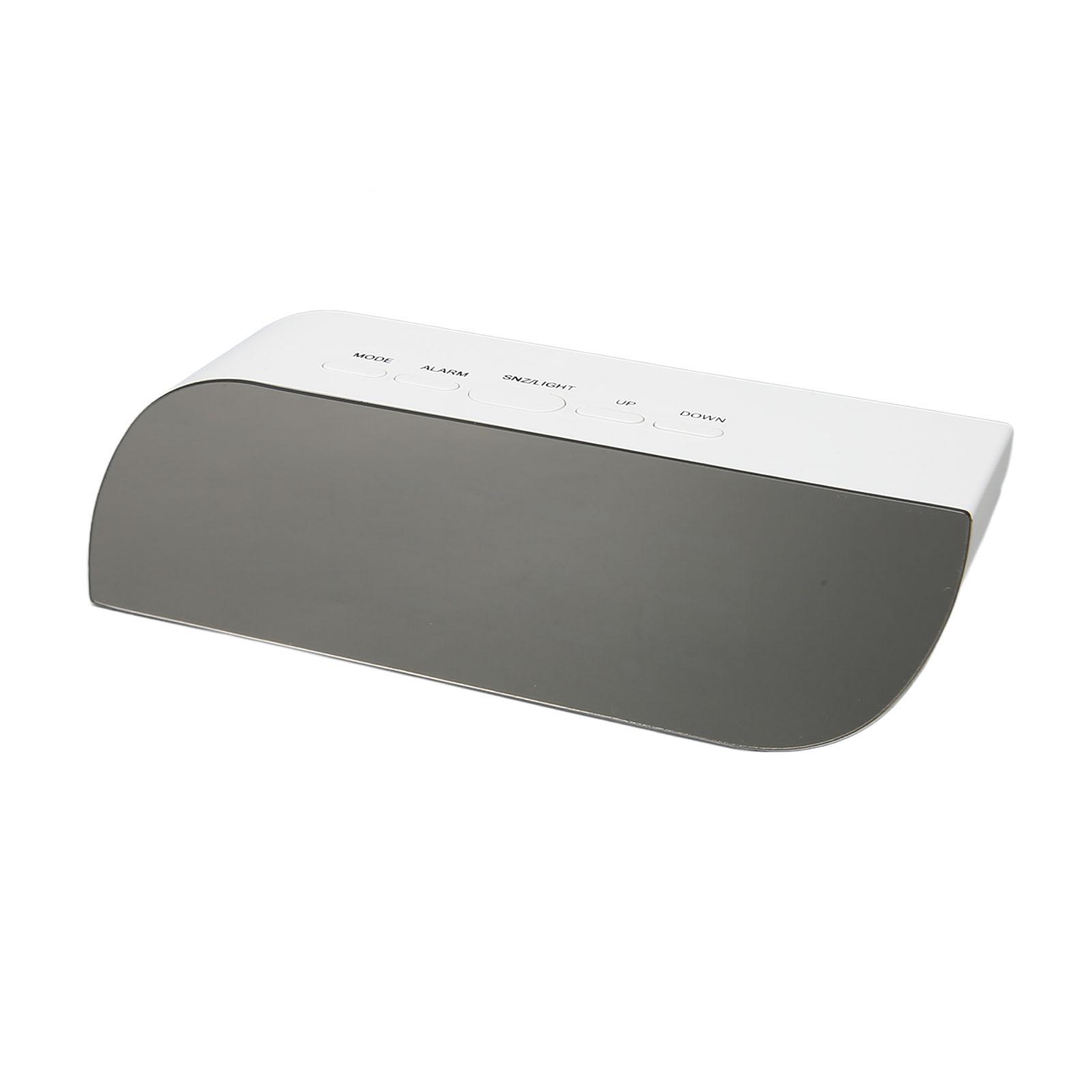 

Зеркальный будильник многофункциональный светодиодный цифровой зеркальный будильник для спальни прикроватный столик