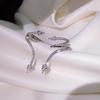 Exaggerated Asymmetric Snake Ear Cuff Clip Wrap Earring for Women Men Punk Cartilage Alloy Butterfly Earrings Jewelry Gifts