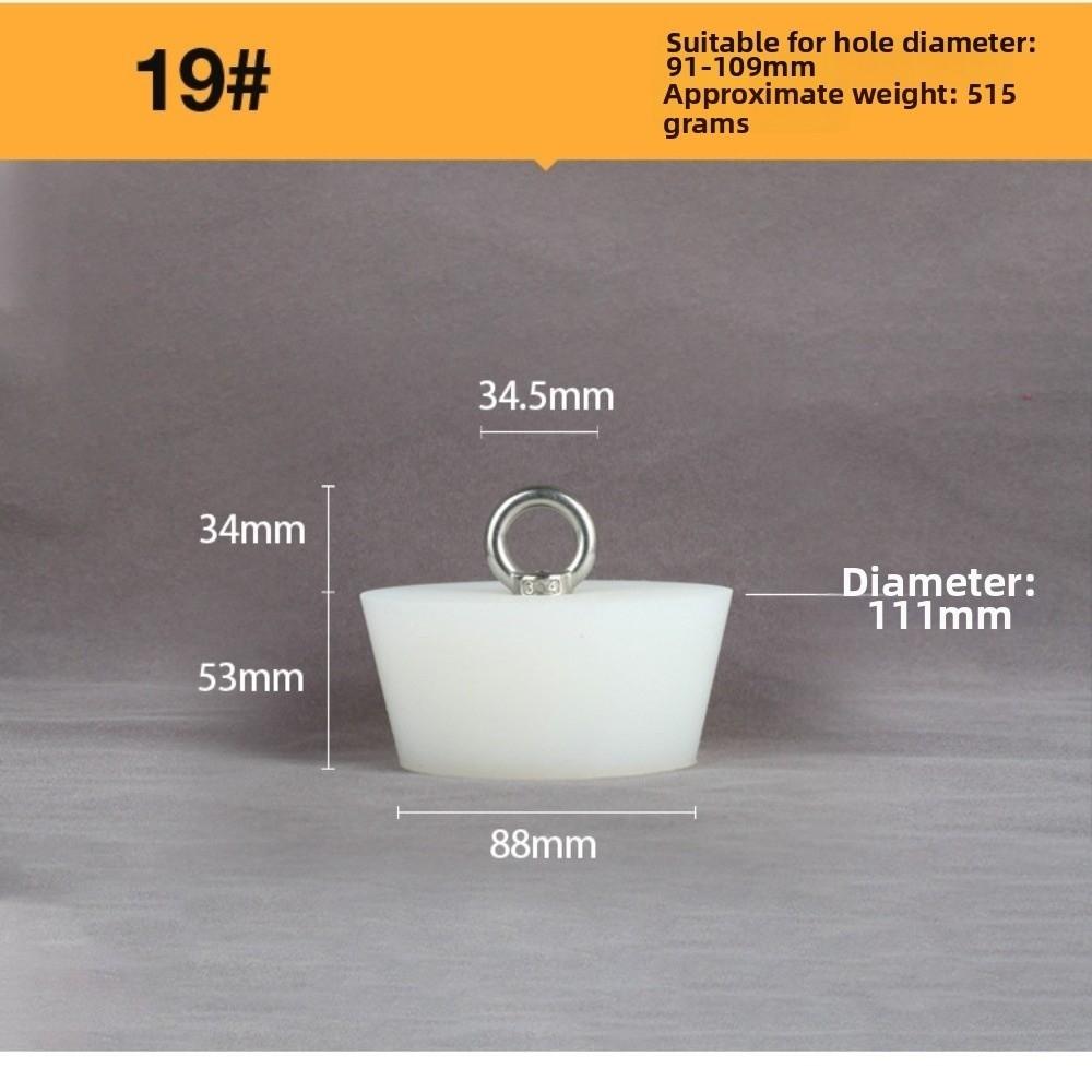 with Steel D Ring Conical Silicone Stopper Waterproof Sealing Plug Bung  Kitchen Sink