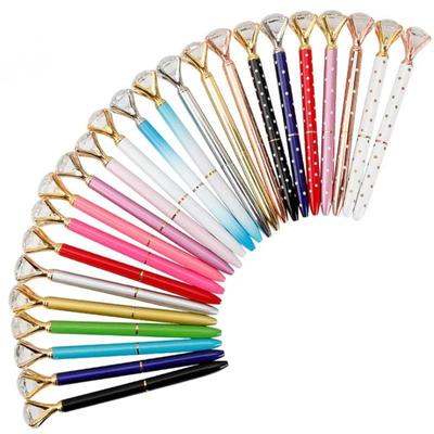 Roller Kugelschreiber Schule Bürobedarf Hochzeit Schreibwaren Kristall Diamant Metall Rose Gold Luxus Marke Spinning