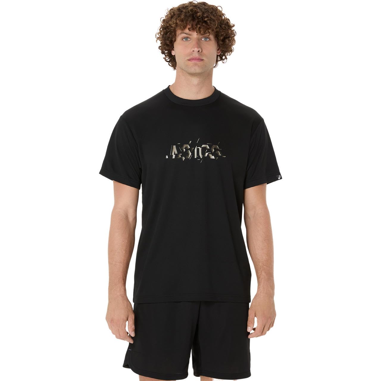 

Баскетбольная одежда Тренировочная футболка с коротким рукавом 2063A407 Унисекс Взрослый 002 S [Asics] (Производительность Черный/Саксонский Зеленый)