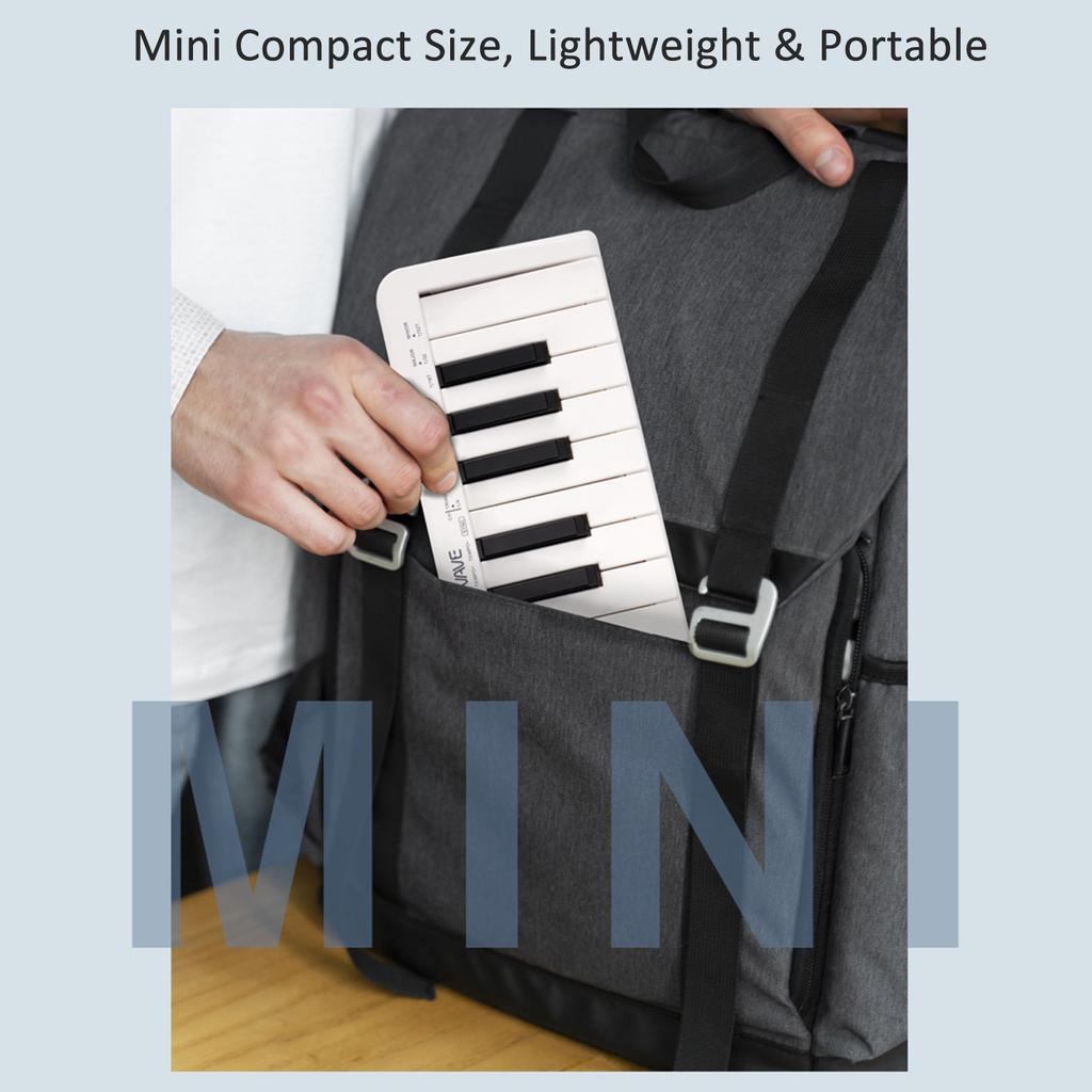 M VAVE SMK 25mini MIDI Keyboard Rechargeable 25 Key MIDI Control Keyboard Mini Portable USB Keyboard MIDI Controller