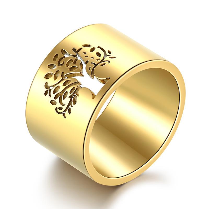 Vegetarian Ring Index Finger Ring Jewelry Hollow Tree of Life Ring, Women's Simple Ring Personalized Accessories 2026