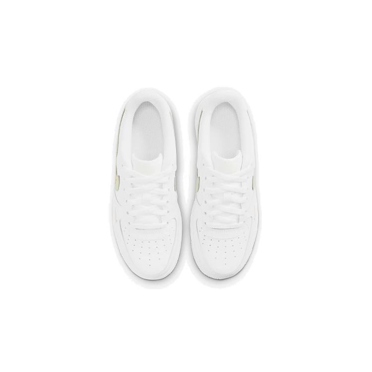 Nike Air Force 1 LV8 Leather Classic Casual Non-Slip Shock Absorbing Durable Low-Top Sneakers Kids Sneakers White Green DN8000-100