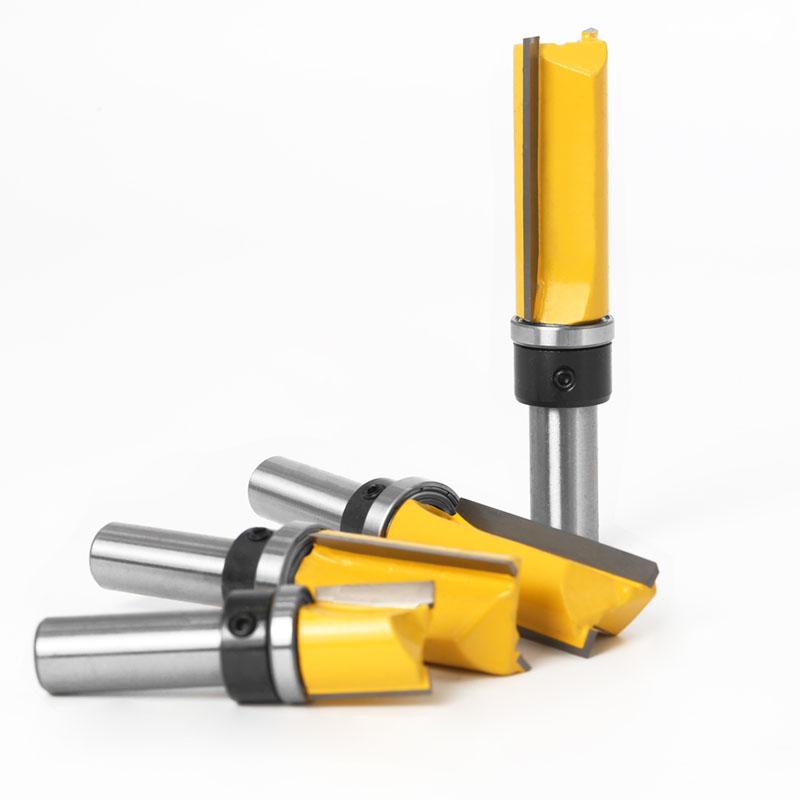 1pc 12mm 12.7mm Shank Template Trim Hinge Mortising Router Bit Straight End Mill Tenon Woodworking Tools