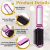 uxcell Mini Compact Travel Hair Foldable Hair Pocket with Makeup Compact Massage Comb for for and Everyday 2-Pack Brush, Brush, Size, Mirror, Bags,