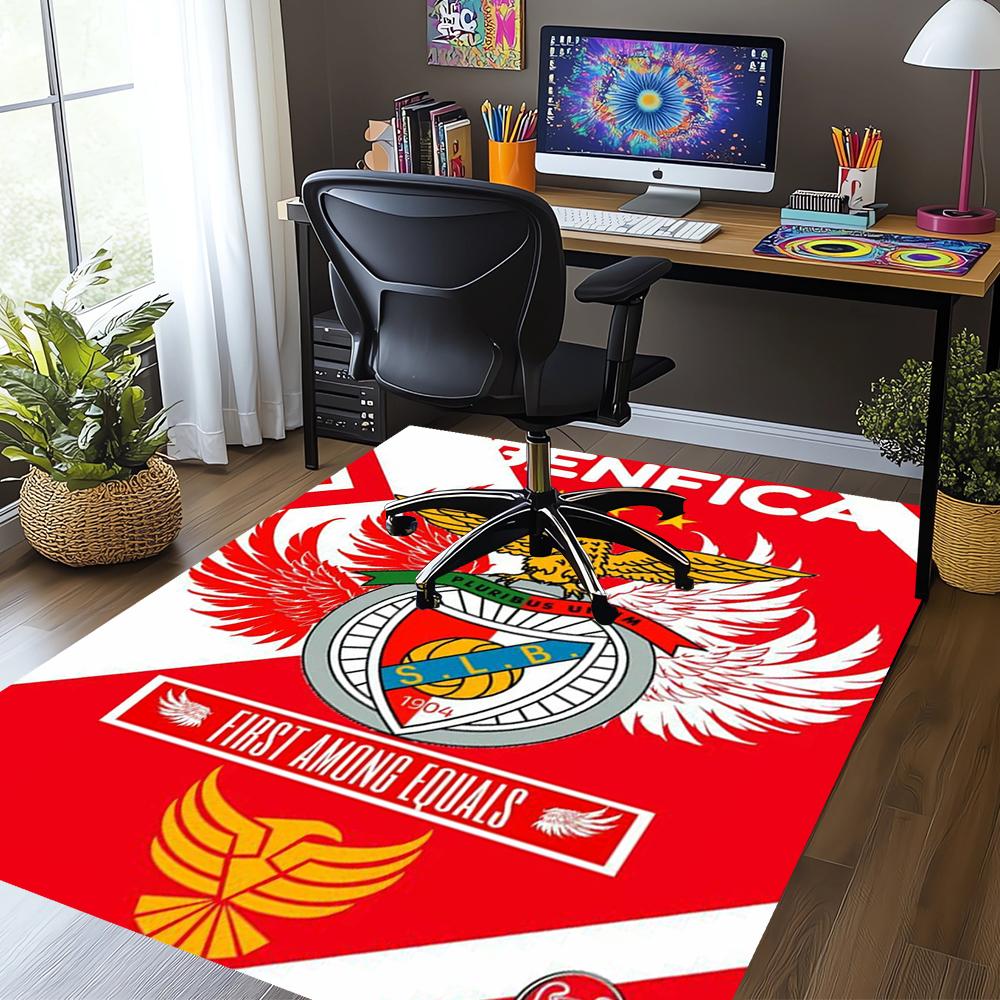 Benfica Bedruckter Teppich, Teppich, für Bürostuhl Wohnzimmer Schlafzimmer Küchenraum Dekor Geschenke.