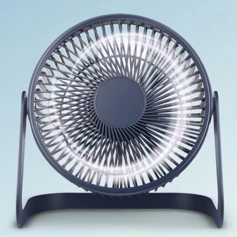 1 Piece 5 Inches Small Desk Cooling Usb Power Portable Fan Super Mute Cooler 360 Degree Rotation Fan For Home Mini Desktop Fan