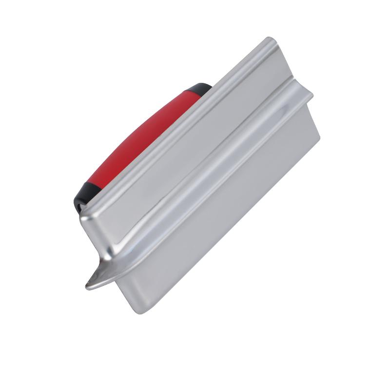 1Pcs Rubber Handle Plastering Trowel Concrete Trowel Drywall Tools Stainless Steel Corner Shaping Trowels Corner Tool