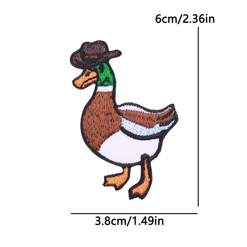Animal Frog Patches Hats Bags Embroidered Sew Patch DIY Cartoon Animal Iron On Patches For Clothing Cat Frog Embroidery Stickers