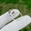 Natural Amethyst Rough Gemstone 925 Silver Stackable Ring Size 8 For Women