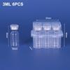 New 5PCS 3/5/7/10mL Vial Storage Case Stackable Plastic Microtube Storage Box Clear Freezer Tube Box Diabetic Supplies
