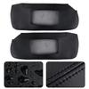 2pcs Sun Visor Cover Black Left Right Mouldings Trim