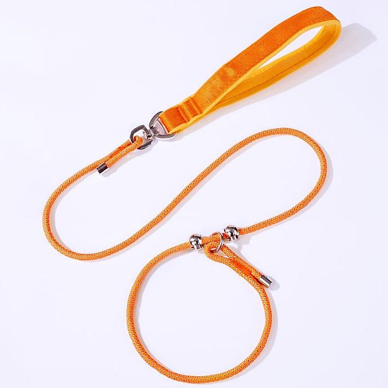 Dog Leash P Chain Dogs Leashes Adjustable Leash for Dog Walking Training P Chain Comfortable Handle Dogs Leashes Pet Supplies