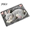 Cute Animal Pattern Bath Mat Mat, Quick Dry Super Absorbent Bathroom Rug, Non-slip for Wood Floors Diatomaceous Earth Rug Home Entrance Kitchen Decor