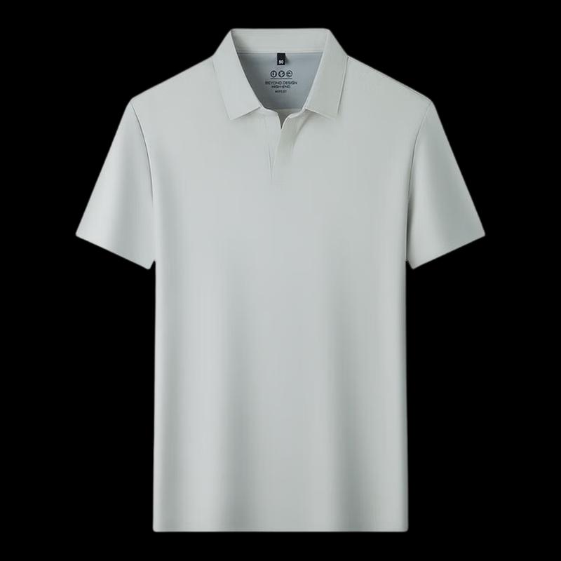 ROMON Men's Breathable Business Casual Polo Shirt
