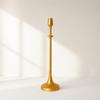 Aluminum Candlestick with Gold Electroplated Finish Stable for Entryway, Mantel