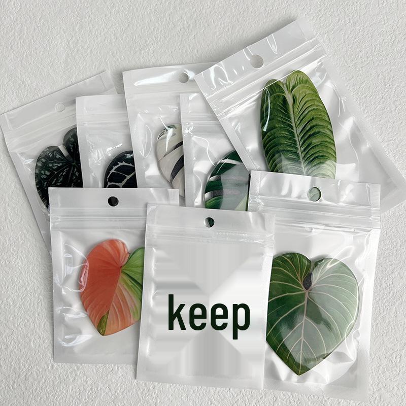 Plant Leaf Pattern Acrylic Refrigerator Magnets - Soft, Magnetic, Decorative Patches