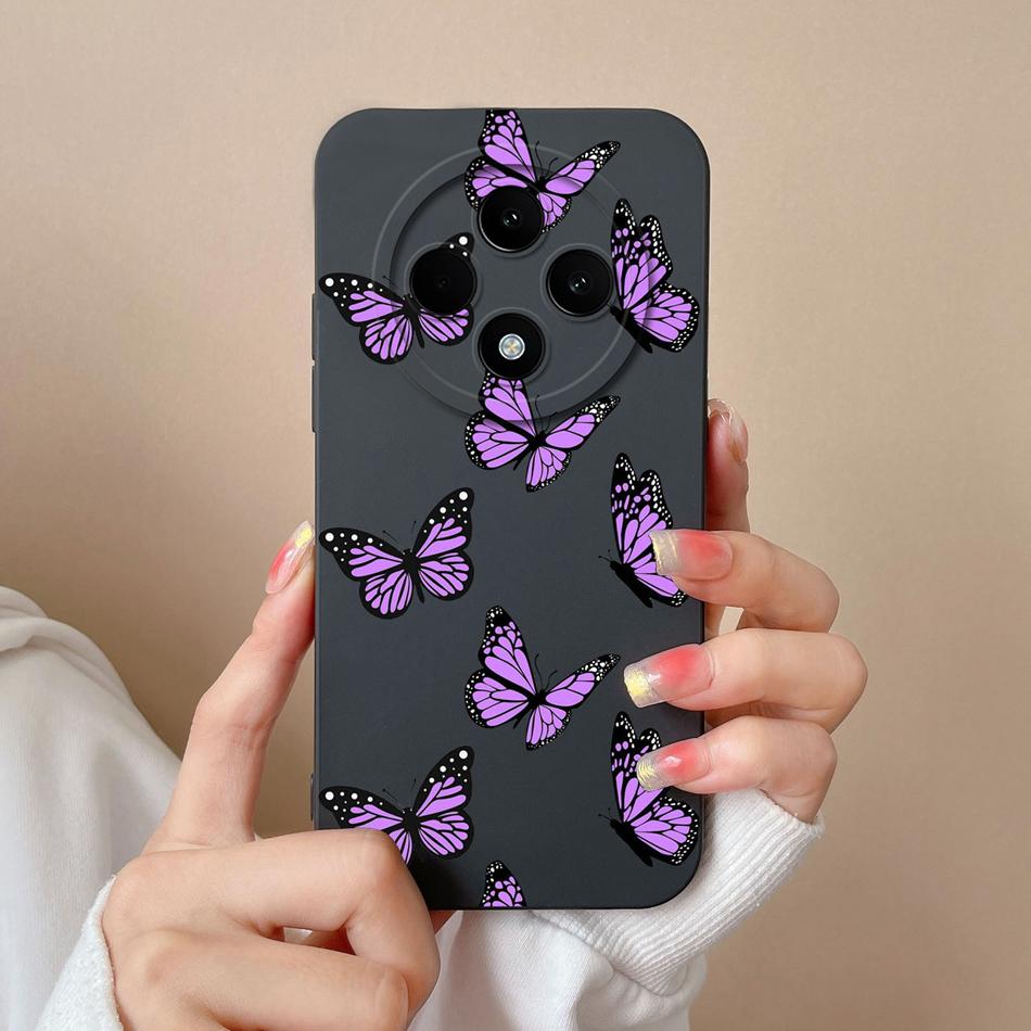 Love Heart Case For Oppo Reno 12F Phone Shell Soft Liquid Silicone Camera Protection Back Cover For Oppo Reno12F 12 F Bumper