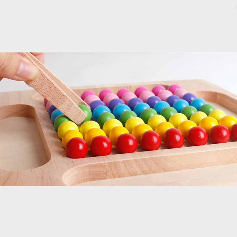 Children Fine Motor Skills Wooden Toy Color Matching Classification Sorting Game Montessori Early Education Learning Counting
