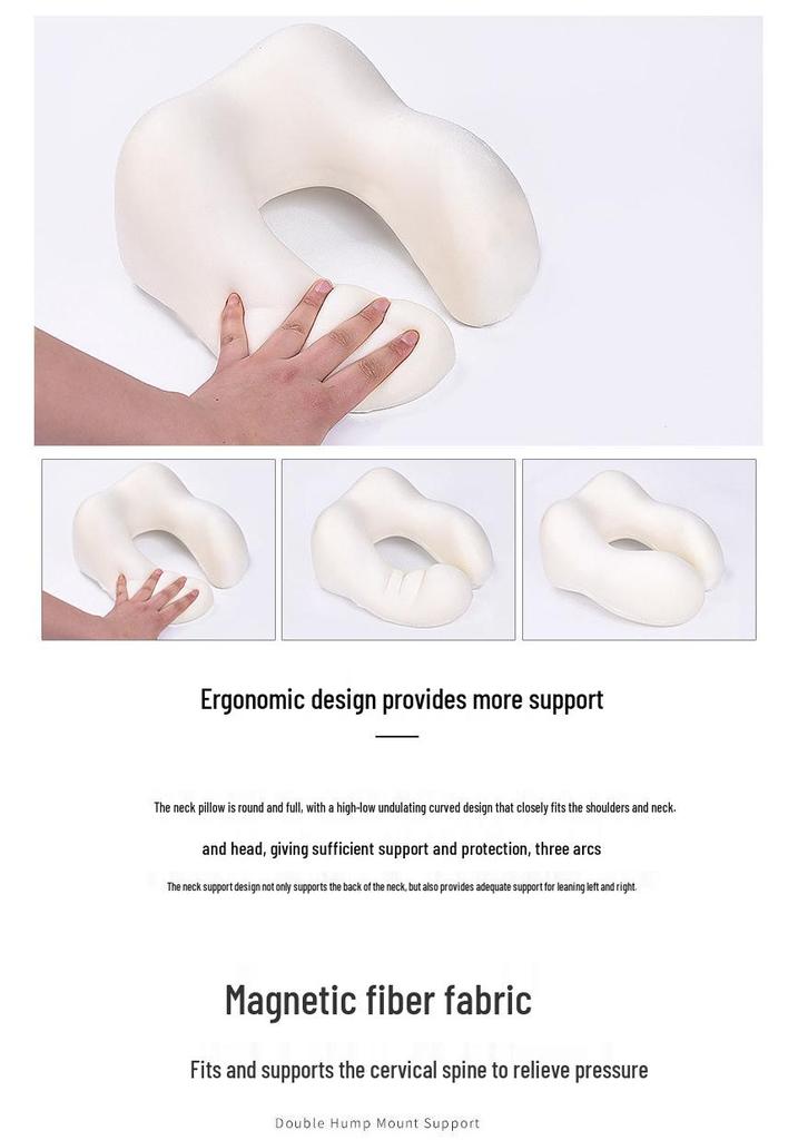 Memory Foam U-shaped Travel Neck Pillow for Airplane and Car