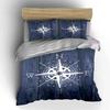 Compass Design Bedding Set Bedding Duvet Cover Set Duvet Cover Pillowcases (1 * Duvet Cover 2 * Pillowcases, Without Duvet Insert)
