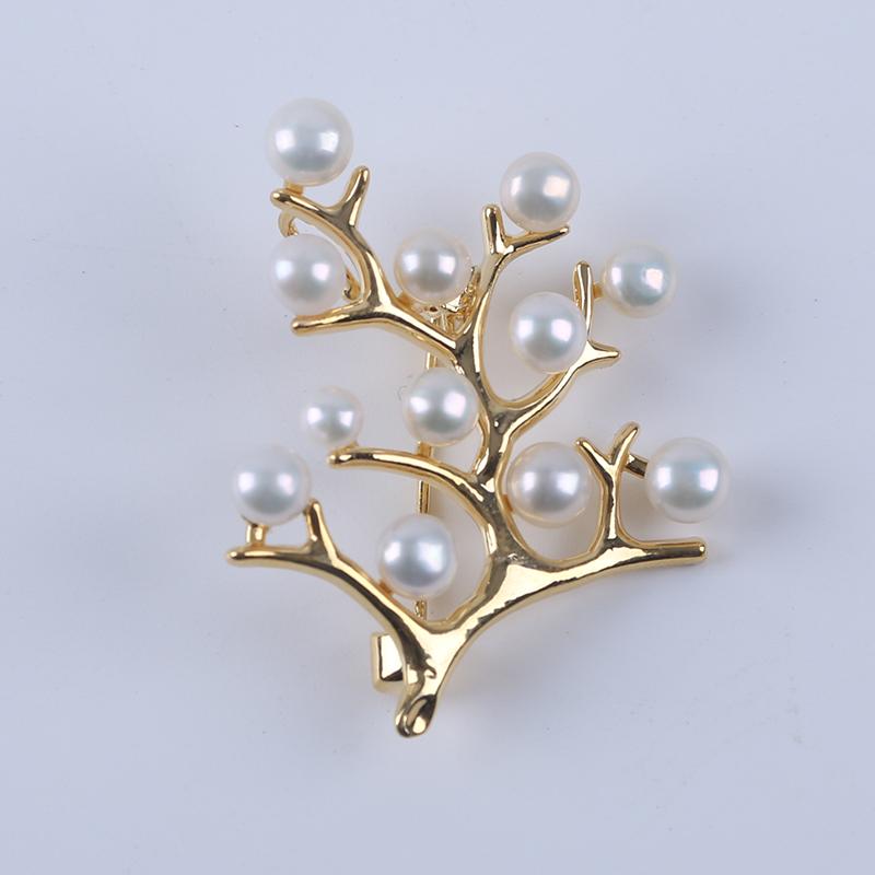 Luxury Atmospheric Freshwater Pearl Brooch Corsage Simple Pin Sweater Women's Coat Accessories Fashion Jewelry Brooches