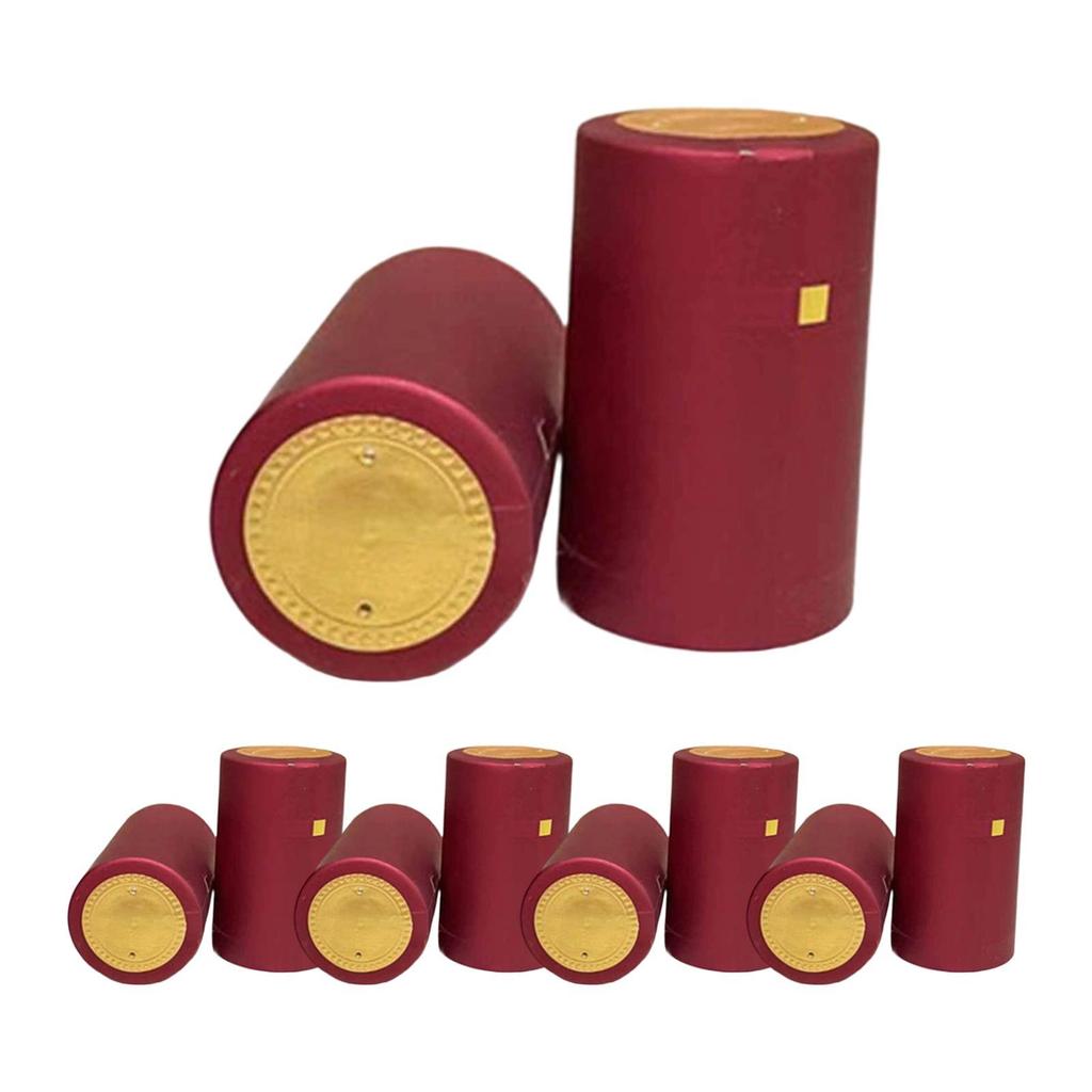 100Pcs Wine Bottle Caps Fashion DIY Lightweight Portable Heat Shrink Capsules