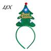 Glowing Holiday Accessories for Parties Light Up Christmas Headbands, Shiny Glitter Santa Hat Tree Reindeer Antler Hairbands, Party Hair LED Xmas Head