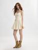 Sinseuden Marshmallow Shirred Mini Dress