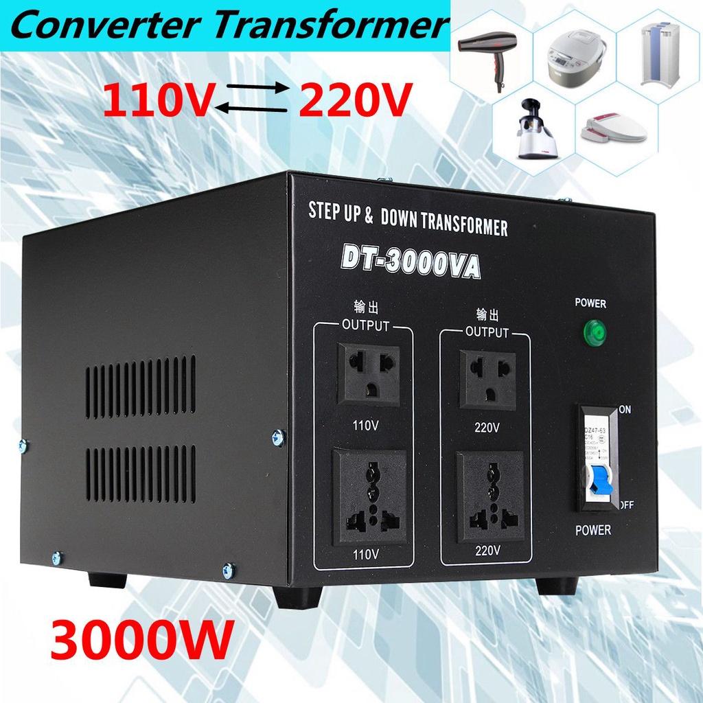 220V auf 110V Konverter 500/1000/2000/3000/5000W Hochleistungs-Spannungsregler-Konverter Leistungstransformator