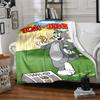 1pc Tom and Jerry Flannel Blanket Soft Warm Throw for Home, Office, Travel, All-Season Cozy Bedding Gift L1438