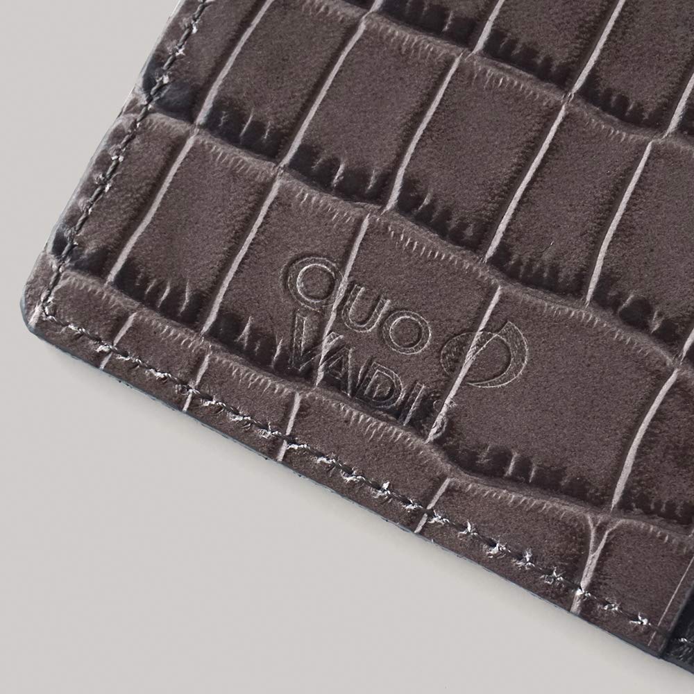 Quo Vadis Notebook Genuine Leather Cover Croco 16x16cm Fuchsia qv16x1621fro