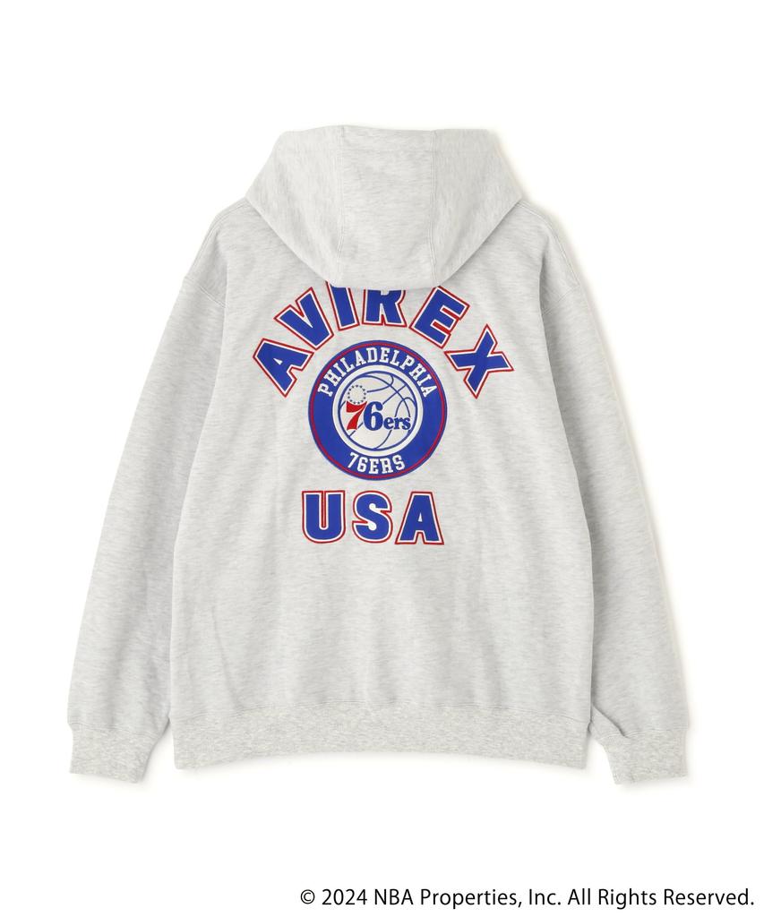 Avirex NBA Size Hoodie, Men's, M, 110, Blue, 783-5131003