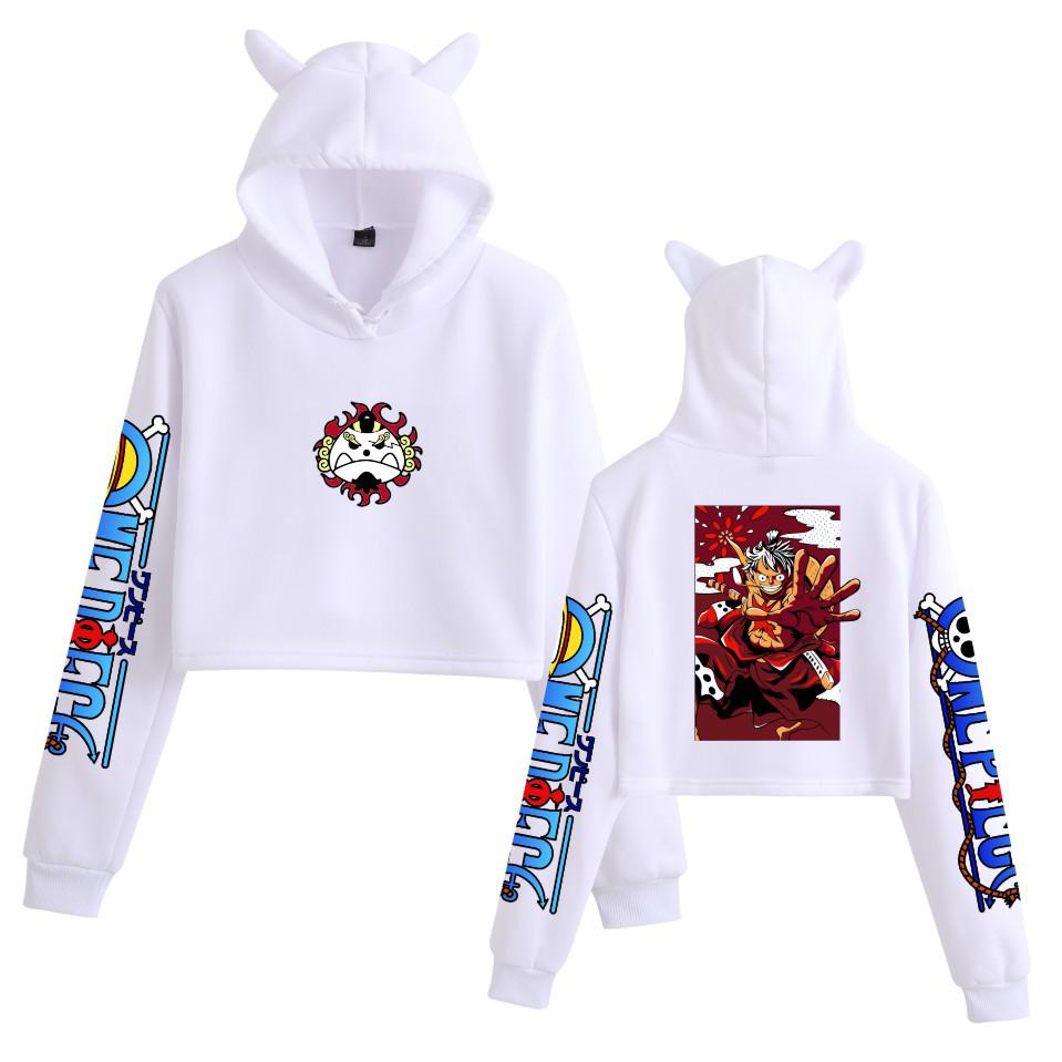 New Hot-Selling One Piece Print Casual Women's Cat Ear Hoodie