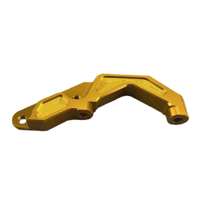 Motorcycle Front Disc Brake Caliper Mounting Modified Upgrade Kit 100mm Front Brake Caliper Adapter Relocation Bracket Gold R