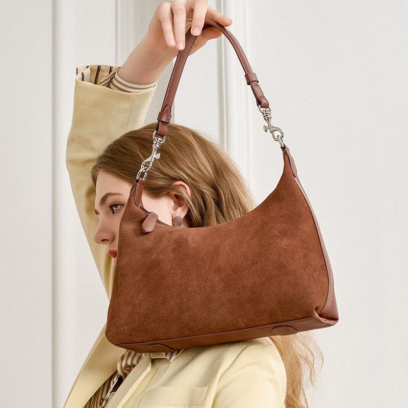 New Style High-End Fashion Womens Large Capacity Versatile Sheepskin Leather Handbag Shoulder Bag Single Compartment Bag