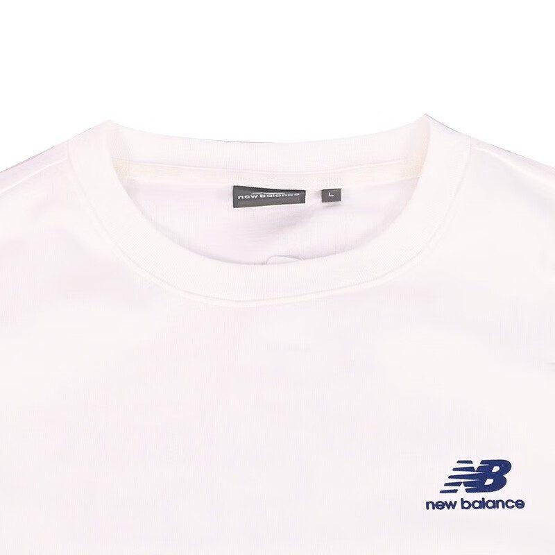 New Balance T Shirt Unisex White 5ED38221-IV