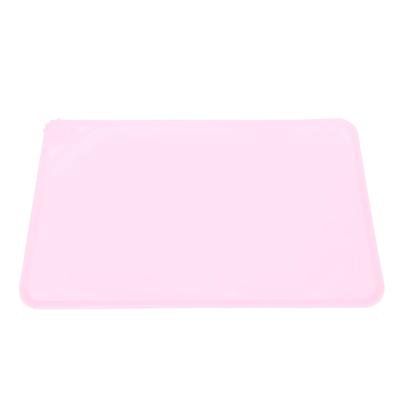 Silicone Pet Feeding Mat Spill Proof Anti Slip Washable Cute Look Cat Dog Food Water Bowl Mat for