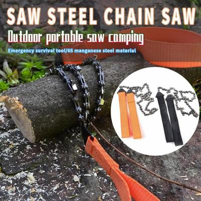 Portable Belt Hand ChainSaw Backyard Pruning Outdoor Adventure Orange Black