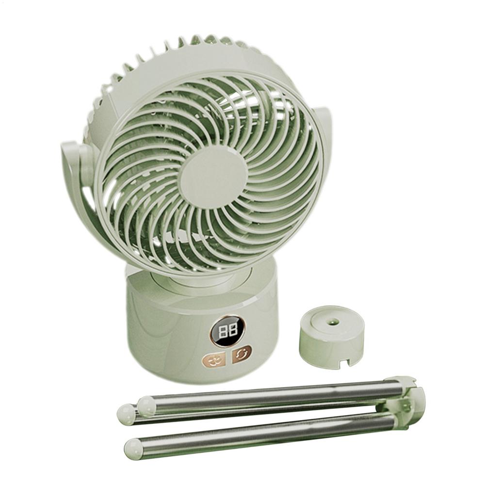 Outdoor tripod Desk fan USB rechargeable fishing camping tent Wind Blower Silent Foldable electric Fan Summer Cooling Device