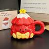 Cartoon Christmas Tree Couple Mug With Lid Spoon Household Water Cup High Value Christmas Gift Souvenir