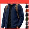 Herren Fleecejacke mit winddichtem Stoff für Outdoor Winter Freizeitkleidung